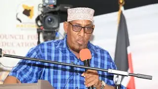 Mandera West MP Adan Haji speech during the launch of County Education TaskForce Report.