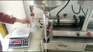 Semi-auto pneumatic filling machine with mixing heating function for liquid paste 100ml 1000ml