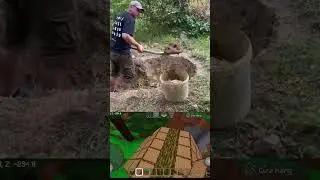 Real & Game / Building a Hobbit-Style Grass-Covered Wooden House / Survival / Camping / DIY Wood