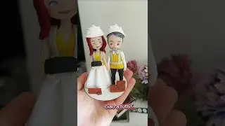 cake topper sposi personalizzati #fimo #creazionipersonalizzate #polymerclay #amore #sposi