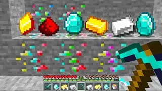 Minecraft UHC but every ore drop is completely random...