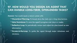 Agentic AI Interview Questions & Answers 96 to 100