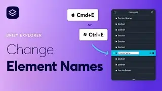 Improved: Change element names in The Explorer directly - WordPress & Cloud