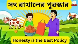 সৎ রাখালের পুরস্কার | Bengali Moral Story | Honesty is the Best Policy | Tinyworld 🌏#MoralStory
