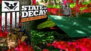 Camping in the forest with zombies in State of Decay: YOSE