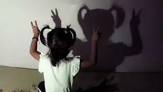 Cute baby girl shadow dance #reelsvideo #tranding