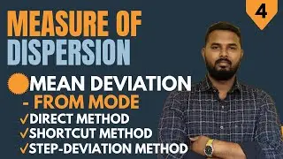 Mean Deviation From Mode[Part-4] | +2 | B.Com | M.Com | The Commercian