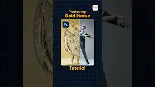 How to turn any Photo into Golden Statue in Photoshop | Step-by-Step Tutorial #photoshop #tutorial