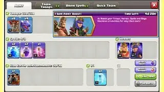 1 Gem Army Boost Event - Cash of Clans Gameplay- TH9