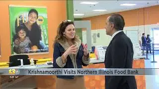 WREX Rockford's Coverage of Congressman Krishnamoorthi's Visit to the Northern Illinois Food Bank