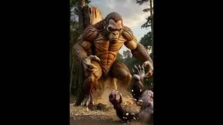 gorilla  and monster fight