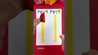 Simple and beautiful, handmade stickers for National Day!