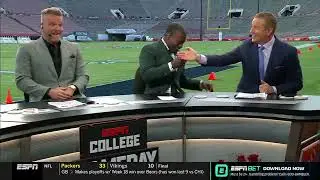 Rece Davis discussing the meaning of Jalen Milroe's LANK