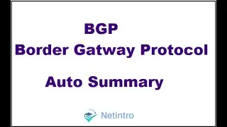 BGP Auto Summary