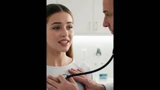 doctor pressing female chest and she is not legal | AI comic