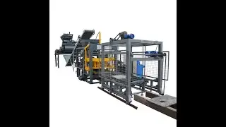Production test for curbs QT4-15 automatic hydraulic block forming machine