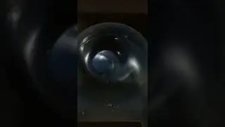Going down a closed water slide at night