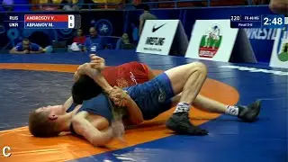 BRONZE FS - 48 kg: V. ANDROSOV (RUS) v. M. ABRAMOV (UKR)