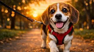 Beagle Evening Walk || Dog care || Live walk beagle