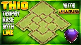 New ULTIMATE TH10 LEGENDS/TROPHY BASE DESIGN WITH COPY LINK 2020 - CLASH OF CLANS