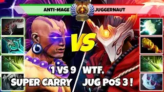 АНТИМАГ (Кэрри) против ДЖАГГЕРНАУТА (Сл.) &mdash; Эпическая битва игроков Dota 2 ранга Immortal &mdash; Z Dota 2