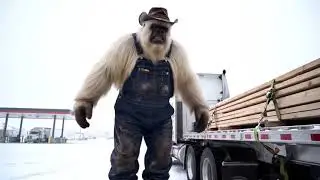 Bigfoot truck driver.  Sasquatch.