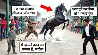 गरीब लड़के ने कहा ‘मैं इस घोड़े को काबू कर सकता हूँ... करोड़पति- अगर कर दिया तो 10 करोड़ दूंगा 