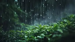 Summer rain in the forest for restoring the nervous system, relaxation and good sleep