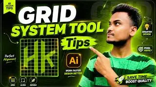 Illustrator Grid Tool Tutorial for Beginners | Grid Logo Design | Illustrator Bangla Tutorial
