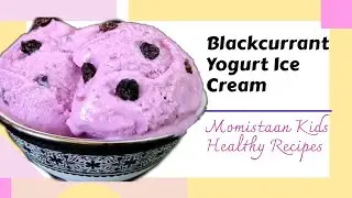 Healthy Blackcurrant Yogurt Ice Cream for kids & everyone।Without Cream।No Artificial Flavour