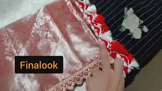 Trending pattu saree with designer lace ||Bridal design||just₹400