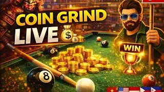 Grinding Coins LIVE 💰 | Tokyo Warriors Hall | 8 Ball Pool