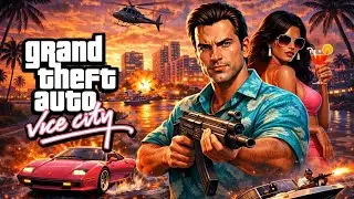 GTA Vice City Night City | Calm Driving & Car Sleep 😴#foryou#viral#video