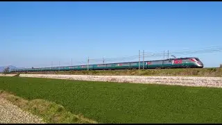 Mercitalia Fast ETR500 e Doppia di E191 CFI in transito a Villa Literno