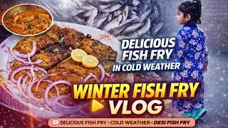 From Fish Farm to Crispy Fish Fry | Cold Winter Village Life