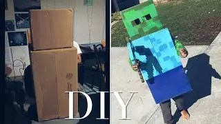 🎃DIY HALLOWEEN 👻 MINECRAFT ZOMBIE COSTUME $0 FREE