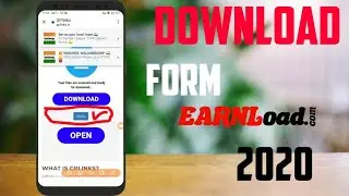 EARNLOAD And GP LINK Se Download Kaise Kare Template Download Kaise Kare How To Download File 2020