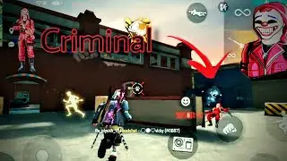 PC player red criminal in my game || free fire video|| #youtuber #redcriminalbundle