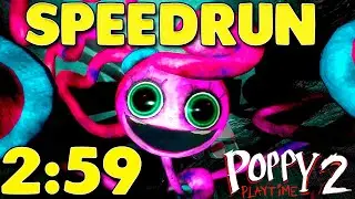 *WORLD RÉCORD* COMPLETÉ en MENOS de 3 MINUTOS la SPEEDRUN DE POPPY PLAYTIME 2/Any% oob/ proacventure