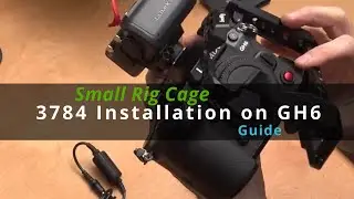 How to Attach SmallRig Cage 3784 to Panasonic GH6 Short Instructions - Remove Neck Strap Ring