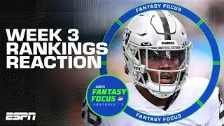 Week 3 Rankings Reaction + Running Back Decisions  | Fantasy Focus 🏈