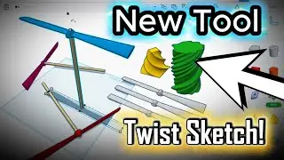 Урок по Tinkercad: НОВАЯ ФУНКЦИЯ! Первый взгляд! Twist Sketch!!! (3D-моделирование)