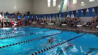 High School girls swim meet - 100 yard breaststroke - first time ever racing it - January 24, 2026
