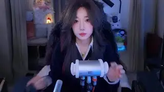 【ASMR 3dio】芒果（无人声）  清洁耳道 放松身心   搓麦 棉签掏耳