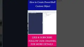 PowerShell Custom object in Hindi #shorts #powershell