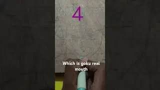 which is goku real mouth #shorts #like #goku #anime #drawing #viral