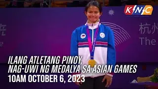 Ilang atletang Pinoy, nag-uwi ng medalya sa Asian games | Kidlat News Update (October 6, 2023 10AM)