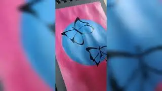 Easy quick butterfly painting #paintwithme #stepsbysteps #soulspacetalesbypooja