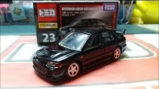 (7月新 July new)Tomica Premium unboxing no.23 Misubishi Lancer GSR Evolution lll