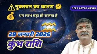 कुंभ राशि 29 जनवरी 2026 राशिफल ! कुंभ राशि वाले ये वीडियो मिस न करें! 29 जनवरी का महा-राशिफल 💰⚠️